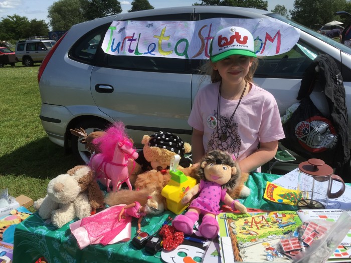 Jessica very kindly donated some of her old toys for the boot fairs. She then sold most of er things by her self!